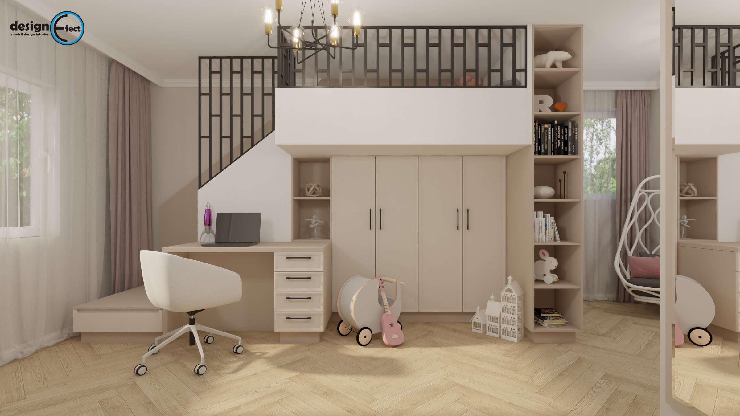 Design interior camera tineret